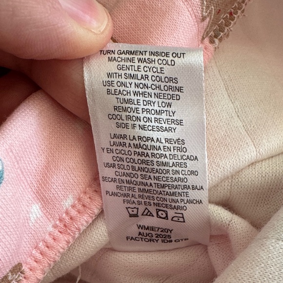 Little Lass Pink Teddy Bear Gingerbread Sweatshirt Set 24 Months - Picture 9 of 9